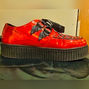 Ash Costello Strange Cult brand Krypt Creepers - goth shoes with ribbons! ☠️